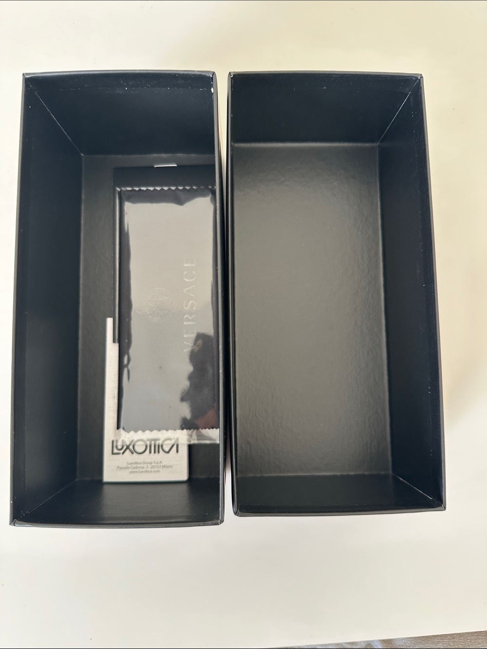 Versace Black and Gold Medusa Logo Sunglasses Box with Cleaning Cloth - Picture 8 of 8